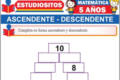 Ejercicios de Ascendente y Descendente para Niños de Cinco Años