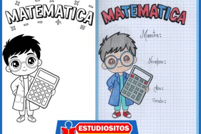 Caratulas de Matematicas para Niños de Inicial o Primaria