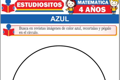 Ejercicios de Color Azul para Niños de Cuatro Años