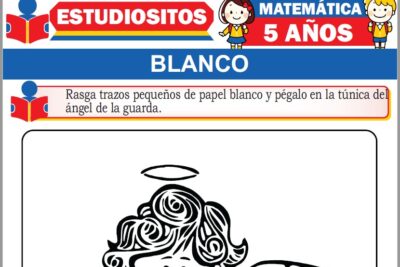 Ejercicios de Color Blanco para Niños de Cinco Años
