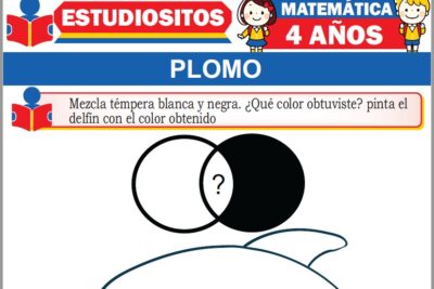Ejercicios de Color Plomo para Niños de Cuatro Años