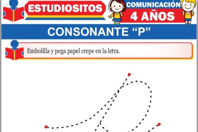 Ejercicios de Consonante P para Niños de Cuatro Años
