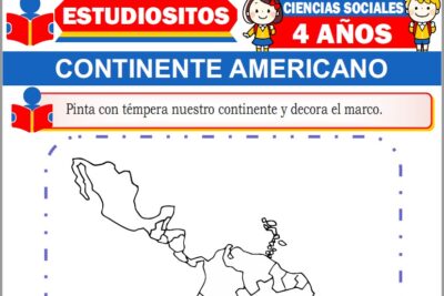 Ejercicios de Continente Americano para Niños de Cuatro Años