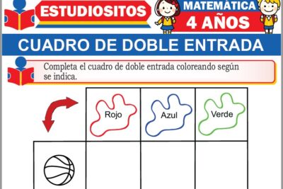 Ejercicios de Cuadro de Doble Entrada para Niños de Cuatro Años