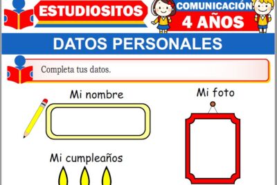 Ejercicios de Datos Personales para Niños de Cuatro Años