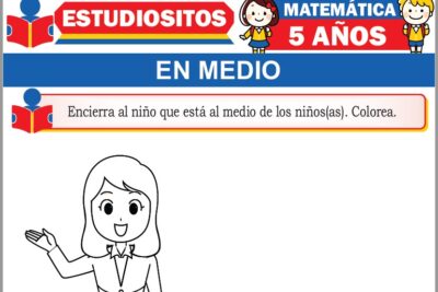 Ejercicios de En Medio para Niños de Cinco Años