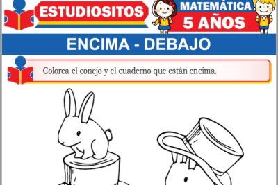 Ejercicios de Encima y Debajo para Niños de Cinco Años