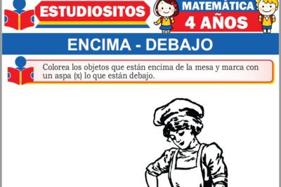 Ejercicios de Encima y Debajo para Niños de Cuatro Años