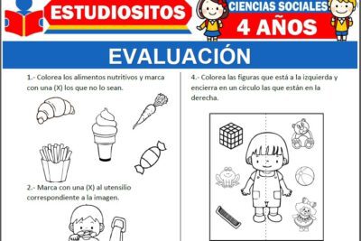Evaluación para niños de Cuatro años