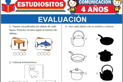 Evaluación para niños de Cuatro años