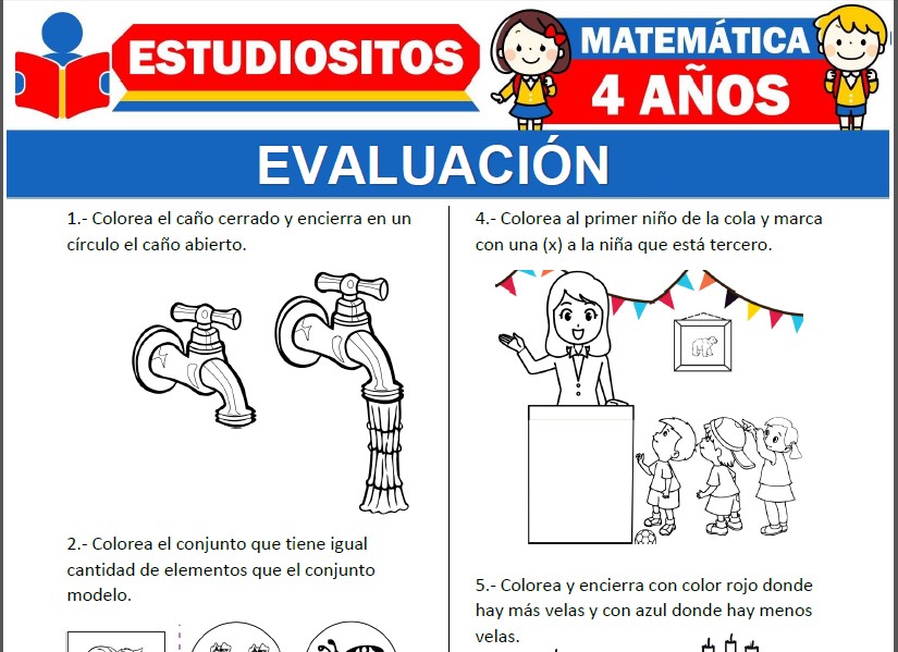 Evaluación para niños de Cuatro años