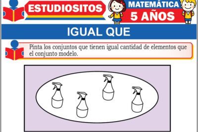 Ejercicios de Igual Que para Niños de Cinco Años