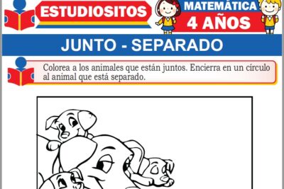 Ejercicios de Junto o Separado para Niños de Cuatro Años