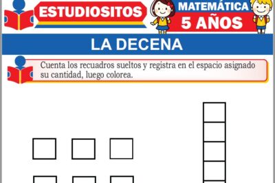 Ejercicios de La Decena para Niños de Cinco Años