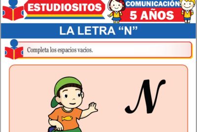 Ejercicios de La Letra N para Niños de Cinco Años