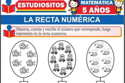 Ejercicios de La Recta Numérica para Niños de Cinco Años