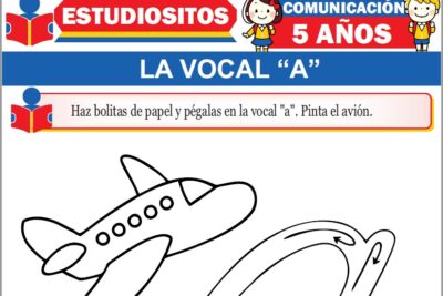 Ejercicios de La Vocal A para Niños de Cinco Años