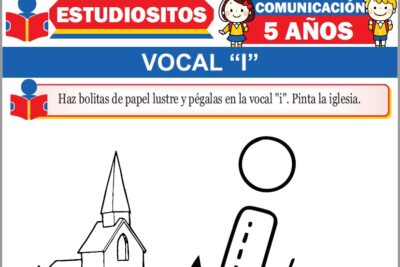 Ejercicios de La Vocal I para Niños de Cinco Años