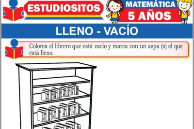 Ejercicios de Lleno y Vacío para Niños de Cinco Años