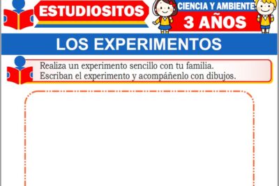Ejercicios de Los Experimentos para Niños de Tres Años