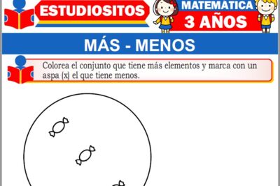 Ejercicios de Más y Menos para Niños de Tres Años