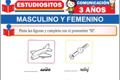 Ejercicios de Masculino y Femenino para Niños de Tres Años