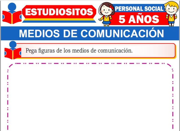 Medios de Comunicación para Niños de Cinco Años » (Fichas GRATIS) 📚