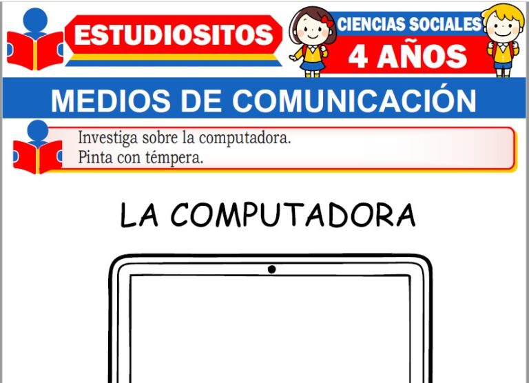 Medios de Comunicación para Niños de Cuatro Años » (Fichas GRATIS) 📚
