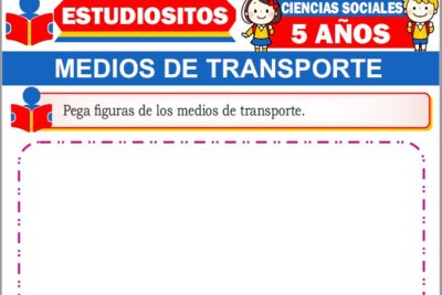 Ejercicios de Medios de Transporte para Niños de Cinco Años