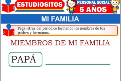 Ejercicios de Mi Familia para Niños de Cinco Años