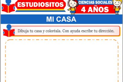 Ejercicios de Mi casa para Niños de Cuatro Años