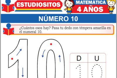Ejercicios de Número 10 para Niños de Cuatro Años