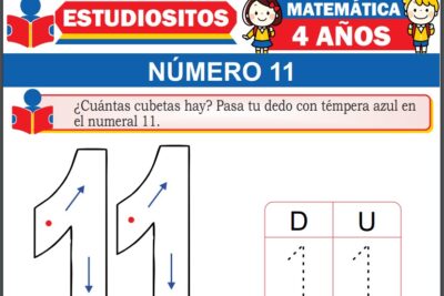 Ejercicios de Número 11 para Niños de Cuatro Años