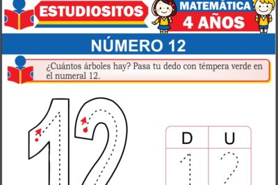 Ejercicios de Número 12 para Niños de Cuatro Años