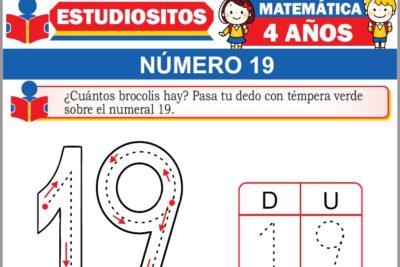 Ejercicios de Número 19 para Niños de Cuatro Años