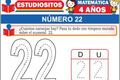 Ejercicios de Número 22 para Niños de Cuatro Años
