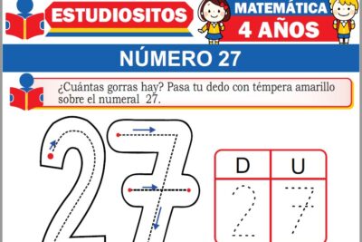 Ejercicios de Número 27 para Niños de Cuatro Años