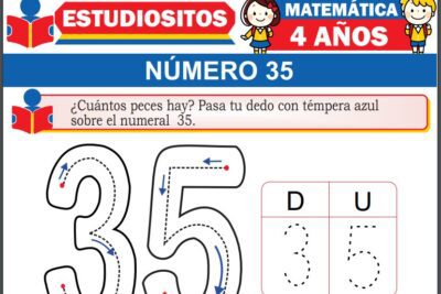 Ejercicios de Número 35 para Niños de Cuatro Años