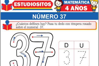 Ejercicios de Número 37 para Niños de Cuatro Años