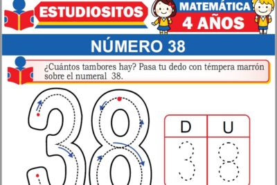 Ejercicios de Número 38 para Niños de Cuatro Años