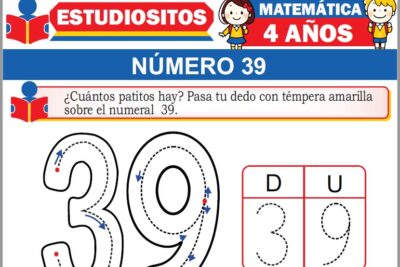 Ejercicios de Número 39 para Niños de Cuatro Años
