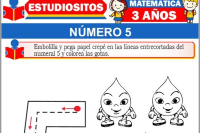 Ejercicios de Número 5 para Niños de Tres Años