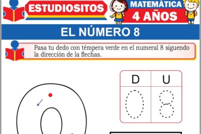 Ejercicios de Número 8 para Niños de Cuatro Años