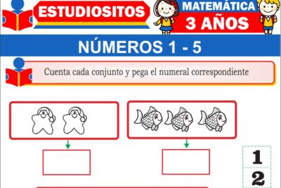 Ejercicios de Números del 1 al 5 para Niños de Tres Años
