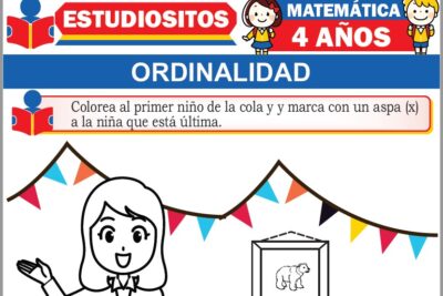 Ejercicios de Ordinalidad para Niños de Cuatro Años