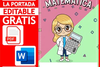 Portada de Matemática para Niñas - Editable ok