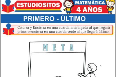 Ejercicios de Primero y Último para Niños de Cuatro años