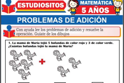 Ejercicios de Problemas de Adición para Niños de Cinco Años