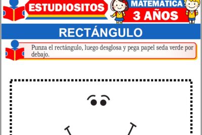 Ejercicios de Rectángulo para Niños de Tres Años