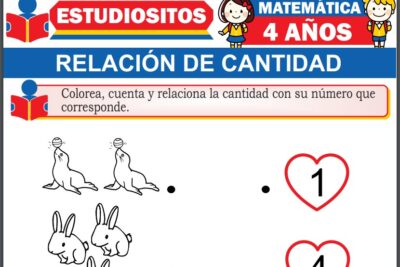 Ejercicios de Relacion de cantidad para Niños de Cuatro años